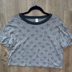 Alternative Apparel Boxy Star Print Graphic Tee